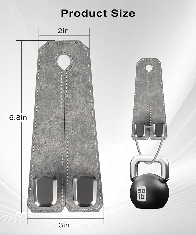 Car Purse Holder Hook, 2PCS Car Hooks for Headrest Luxurious Leather 100% Metal Car Hangers for Seat Multifunctional Car Bag Hook Car Seat Back Storage Hook Accessories (Grey)