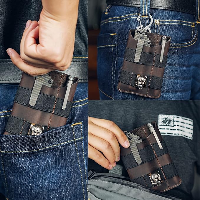 VIPERADE PL5 EDC Organizer Pouch, Slim EDC Pouch with DIY Patch Area for Daily Carry