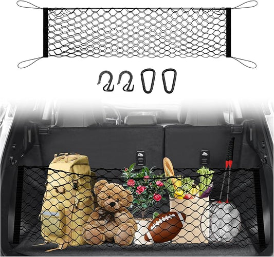 Karltys Cargo Net for Nissan Murano 2025-2026 Trunk Net | Envelope Style Elastic Mesh Net | Heavy Duty Metal Hooks | Nissan Murano Accessories