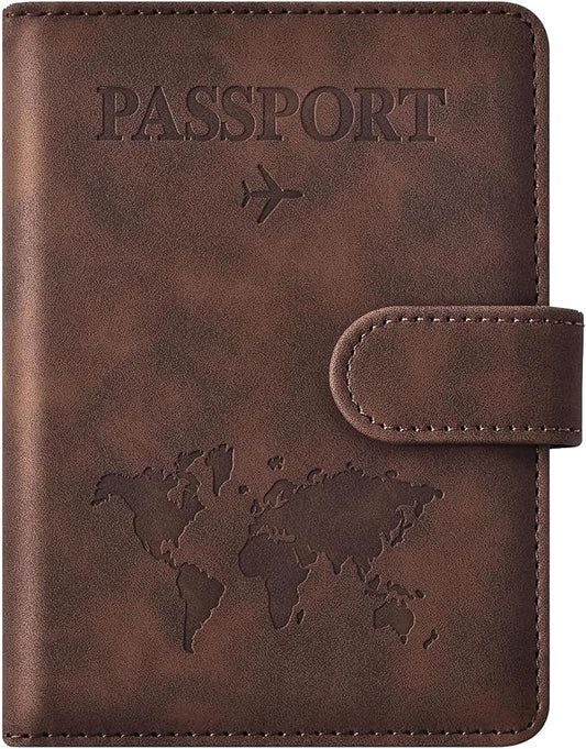 Passport Holder for Travel Women and Men RFID Passport Holder with Card Slots Holder Passport Case Passport cover Passport Wallet Travel Essentials and Accessories