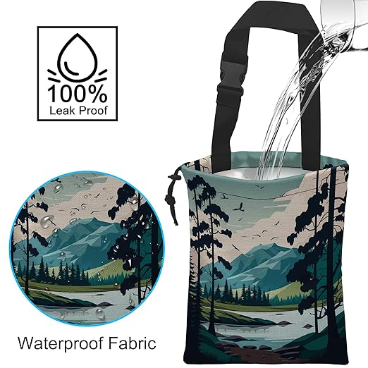 Car Trash Can Waterproof Garbage Bag Hanging for Car Back Seat