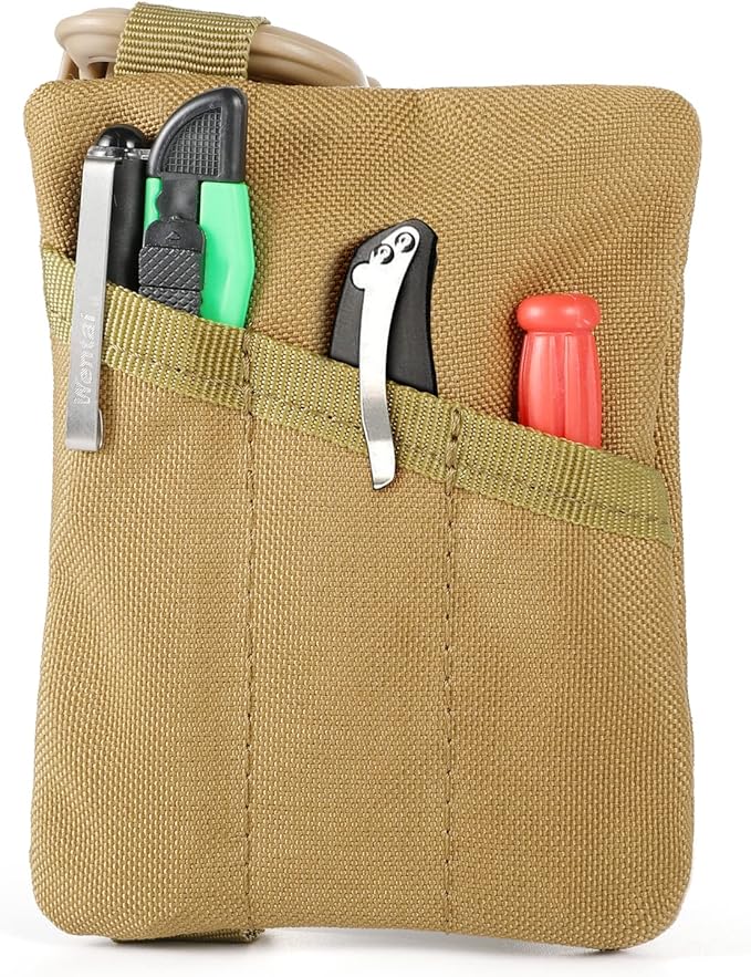 FRTKK 2 Pack Tactical Compact EDC Pouches Military Molle Utility Pouch Accessories Organizer Pouch Coin Purse Keychain Pocket Credit Card Holder Waist Pack