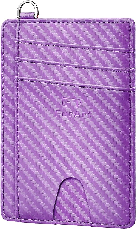 FurArt Slim Minimalist Wallet, Front Pocket Wallets, RFID Blocking, Credit Card Holder for Men