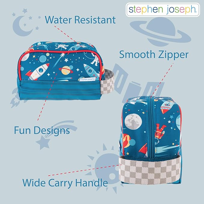 Stephen Joseph, Kids Toiletry Bag, Boys and Girls Toiletry Kit, Travel Bag