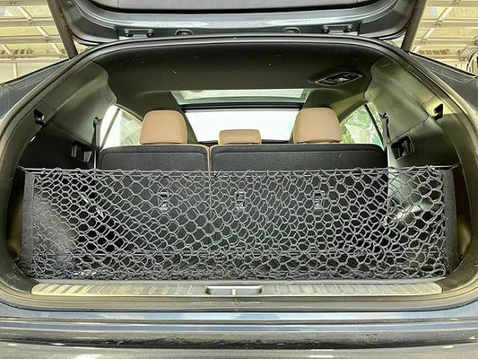Trunk Organizer Cargo Net for KIA SPORTAGE 2017-2026 – Envelope Style Cargo Net for SUV – Premium Mesh Elastic Car Trunk Organizer Vehicle Carrier Storage – Compatible with Sportage