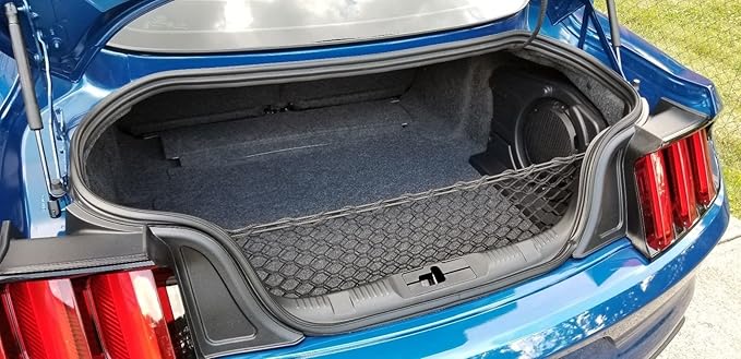 Envelope Style Automotive Elastic Trunk Cargo Net for Ford Mustang 2015-2025 - Premium Trunk Organizer and Storage - Luggage Net for Coupe - Car Organizer for Ford Mustang 2015-2025