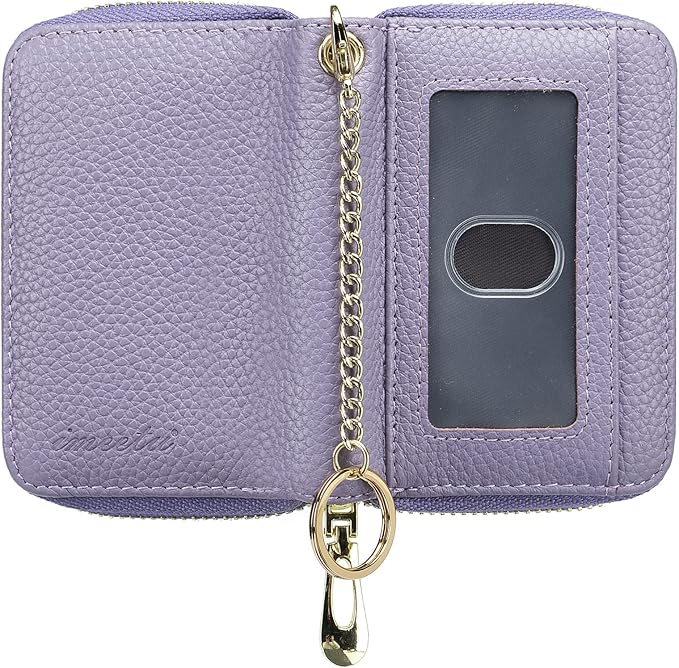 imeetu Rfid Credit Card Holder,Genuine Leather Businese Card Case,Rfid Blocking Wallet for Women & Men
