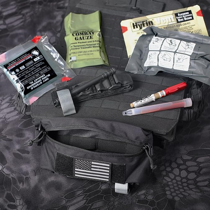 WYNEX Tactical Dump Drop Pouch, Dangler Pouch Utility Tool Pack Sub Abdominal Carrying Bag EDC Pocket Organizer Accessories for Plate Carrier Chest Rig