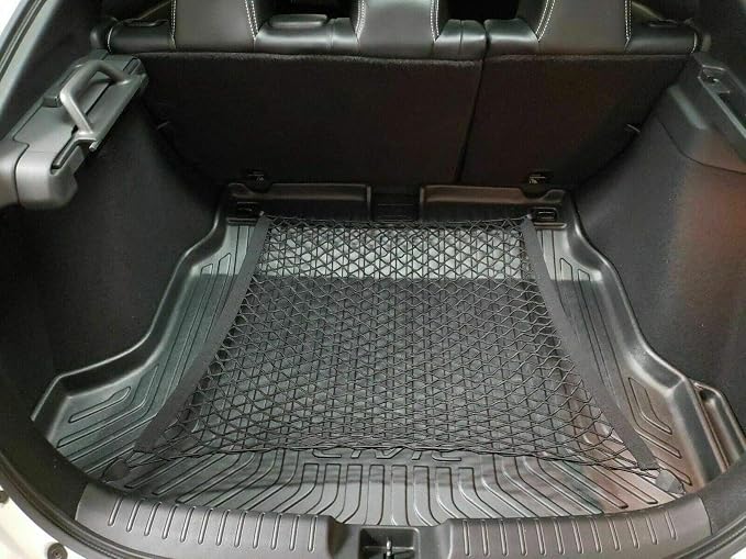 Rear Trunk Organizer Cargo Net for Honda Civic 2017-2023 - Floor Style Cargo Net for Hatchback-Premium Mesh Elastic Car Trunk Organizer Vehicle Carrier Storage - Compatible with Civic