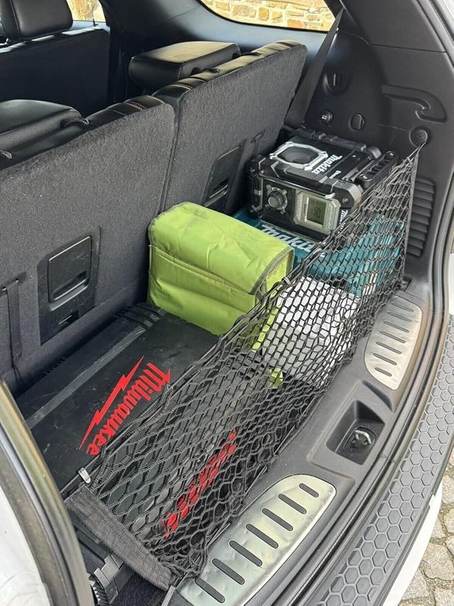 Rear Trunk Organizer Cargo Net for Dodge Durango 2011–2026 – Envelope Style Cargo Net for SUV – Premium Mesh Car Trunk Organizer Vehicle Carrier Storage – Compatible with Durango
