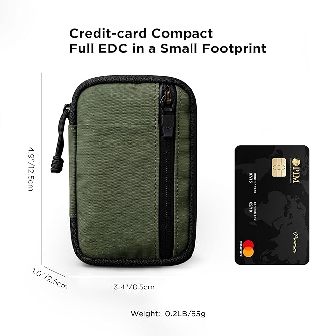 ALPAKA HUB Pouch V2 EDC Organizer for Cables, Cards, Coins, RFID Blocking Small Tool Bag for Everyday Carry and Travel