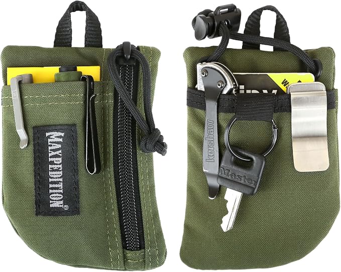MAXPEDITION Platy Pocket Organizer, Durable EDC Tool Pouch for Men, Neck Wallet with Paracord Lanyard, Holds Flashlight, Multitool, Pen, Notebook