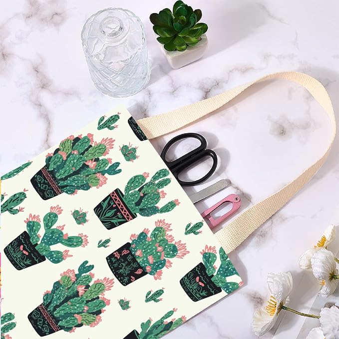CREATCABIN Cactus Car Trash Bag Car Garbage Bag Hanging Back Seat Organizer Trash Can Bin One-Handed Strap Garbage Reusable Waterproof for Car Accessories Vehicle Travelling Camping 11.8x9.84 Inch