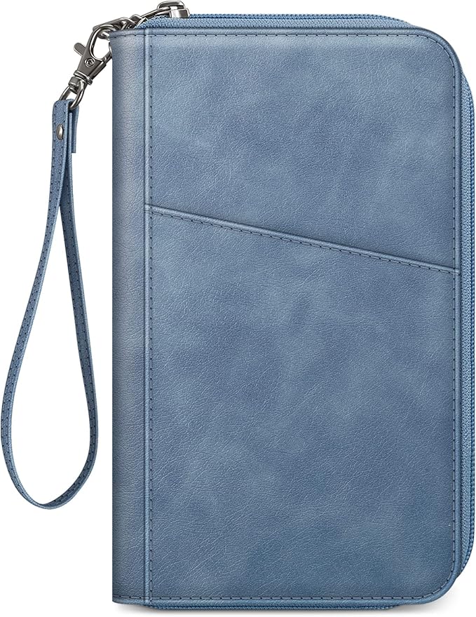 Fintie Family Passport Holder Wallet, RFID Blocking Travel Document Organizer Clutch Bag Credit Cards Case Cover for Women Men