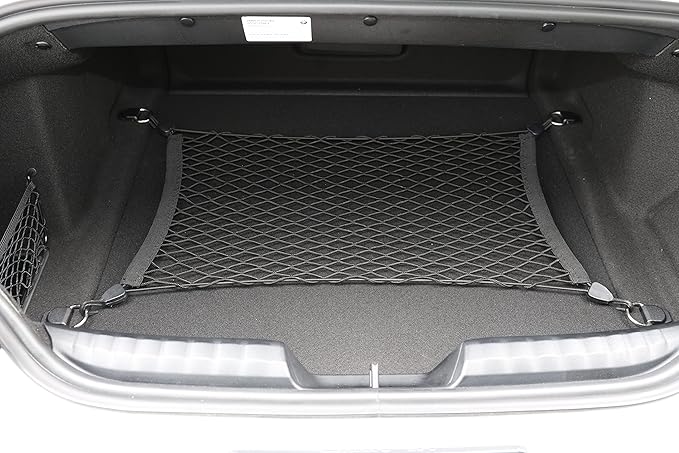 Floor Style Automotive Elastic Trunk Mesh Cargo Net for BMW Z4 (G29) Sport 2018-2025 - Premium Trunk Organizer and Storage - Luggage Net for Coupe - Best Car Organizer for BMW Z4 M Sport