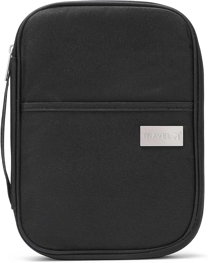 Family Passport Wallet Holder,Waterproof Multi functional Travel Document Organizer for Men Women Travel Wallet