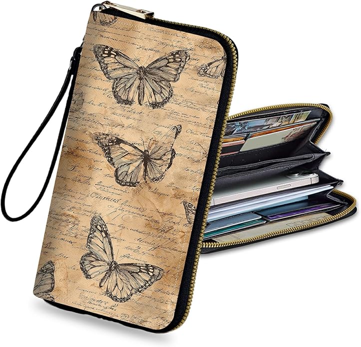 Wristlet Wallet for Women, RFID Blocking Phone Wallet, Large Capacity Zip Around Clutch, Fits iPhone 15 Pro Max, Travel Organizer Purse