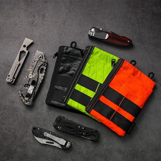 VIPERADE VE16 X-pac Pocket Organizer, EDC Pouch for Men, 7 Pockets EDC Pocket Organizer EDC Pouch for Everyday Carry, Multitool Pocket Pouch Wallet, Pocket Pouch for Men