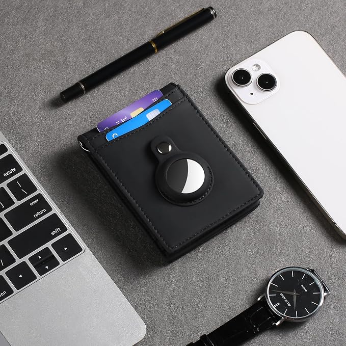 FALAN MULE Wallets for Men RFID Blocking Genuine Leather Bifold Minimalist Front Pocket Mens Wallet