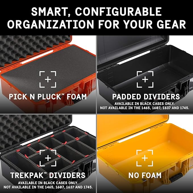 Pelican Air 1555 Case With Foam - Orange