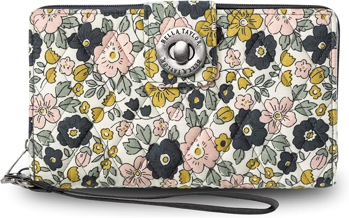 Bella Taylor Cash System Wallet for Envelope Budgeting - RFID Protected - Cash Stuffing Wallet with Detachable Wristlet