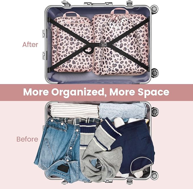 Cambond Compression Packing Cubes for Travel Women - Lightweight Luggage Organizers Bag Packing Cubes for Carry on Suitcases