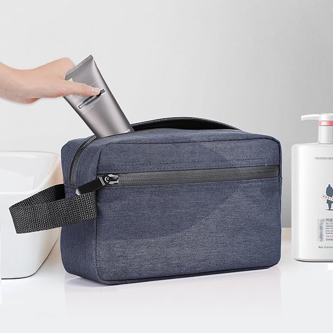 Etercycle Toiletry Bag for Men, Portable Travel Toiletry Organizer Bag,Shaving Bag for Toiletries Accessories (Deep blue)