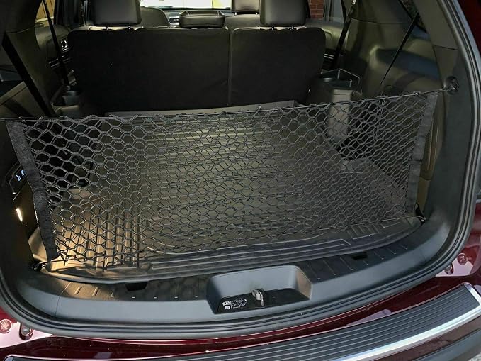 Rear Trunk Organizer Cargo Net for Ford Explorer 2011-2019 – Envelope Style Cargo Net for SUV - Premium Mesh Car Trunk Organizer Vehicle Carrier Storage - Compatible with Explorer
