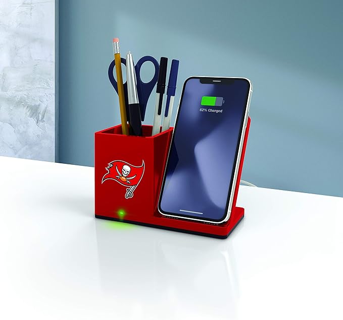 SOAR NFL Unisex Wireless Charging Stand and Desktop Organizer