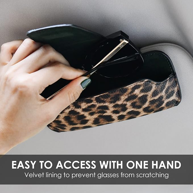 Sunglass Holder for Car Visor Glasses Case Non-Slip Clip Universal for Sunglasses Eyeglasses Car Interior Accessory
