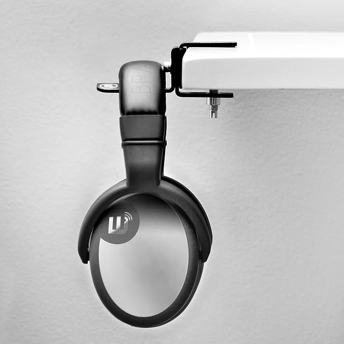 BRAINWAVZ Hengja - The Desk Headphone Stand Hanger Mount, All Metal, Rotatable Mount, PC & Gaming Headset Holder