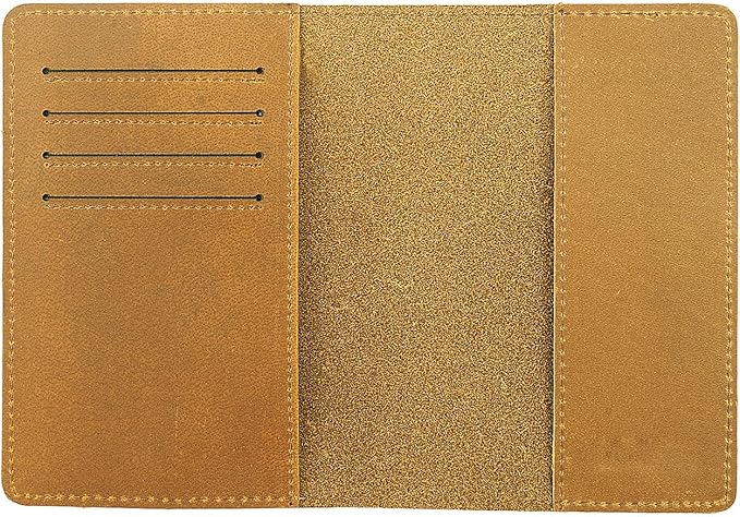 RFID Blocking Passport Holder Travel Wallet (Brown)