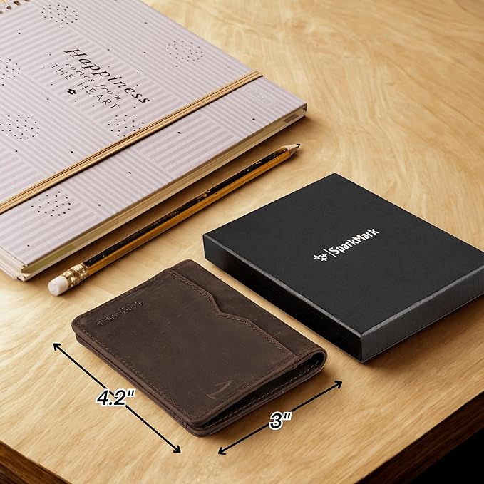 RFID Blocking Slim Wallet for Men | Thin Bifold Credit Card Holder Wallet | Mens Wallet Slim Business Card Case | Minimalist Front Pocket wallet with Gift Box