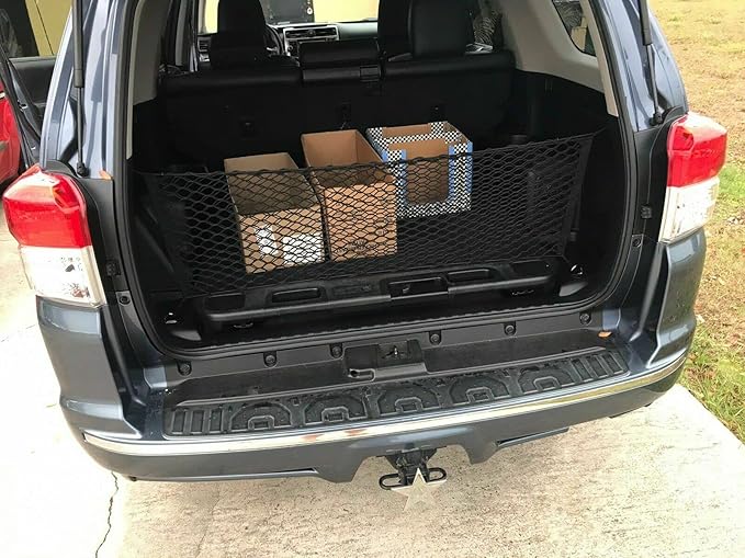 Rear Trunk Organizer Cargo Net for Toyota 4Runner 2003-2023 - Envelope Style Cargo Net for SUV-Premium Mesh Elastic Car Trunk Organizer Vehicle Carrier Storage–Compatible with 4Runner