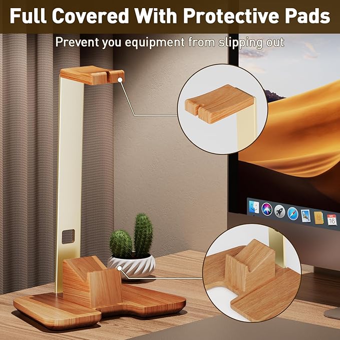 Controller and Headphone Stand for Desk Gaming Desk Accessories Controller and Headphone Holder Headset Holder Headset Stand