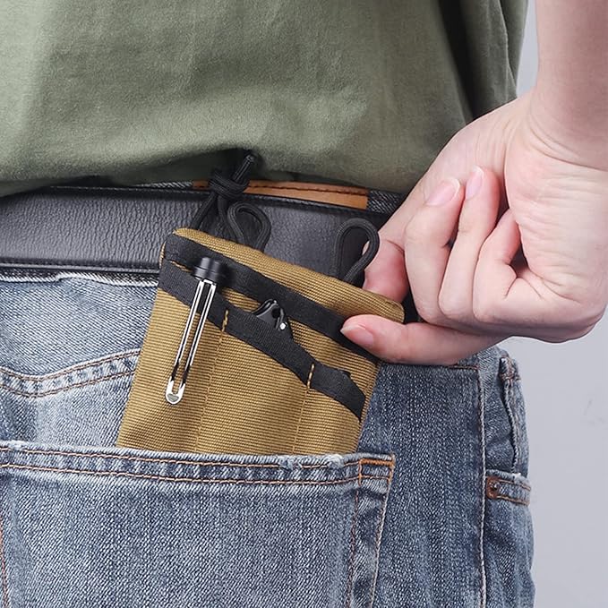 Topyond Pocket Organizer Tool for Men,Mini Wallet Key Pen Organizer,EDC Pocket Organizer, Knife Case, EDC Pouch, Flashlight Storage Pack