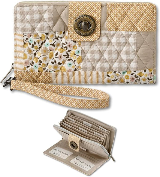 Bella Taylor Cash System Wallet for Envelope Budgeting - RFID Protected - Cash Stuffing Wallet with Detachable Wristlet