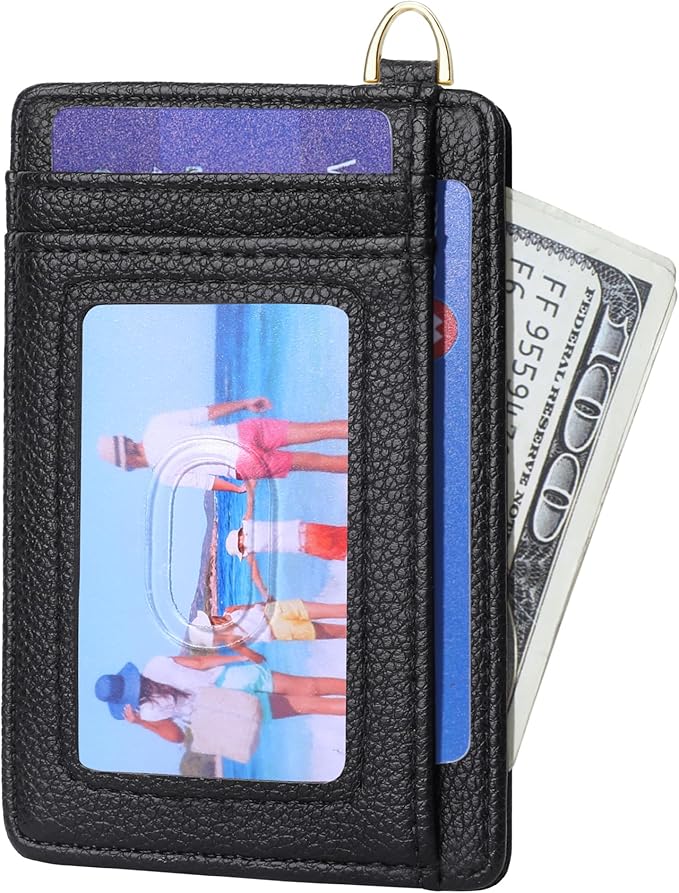 GEEAD Slim Minimalist Front Pocket RFID Blocking Card Holder Wallets for Men & Women