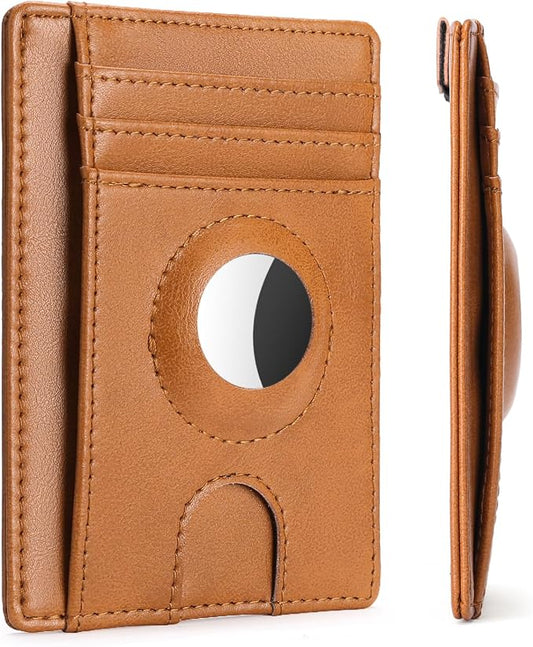 FALAN MULE Slim Wallet Men RFID blocking Leather Stylish Minimalist Front Pocket Wallets for Men