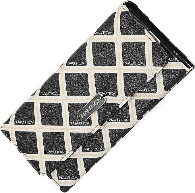 Nautica Money Manager RFID Slim and Small Wallet for Women - Credit Card Holder with Coin Purse and Zipper Wallet, Women's Clutch Organizer