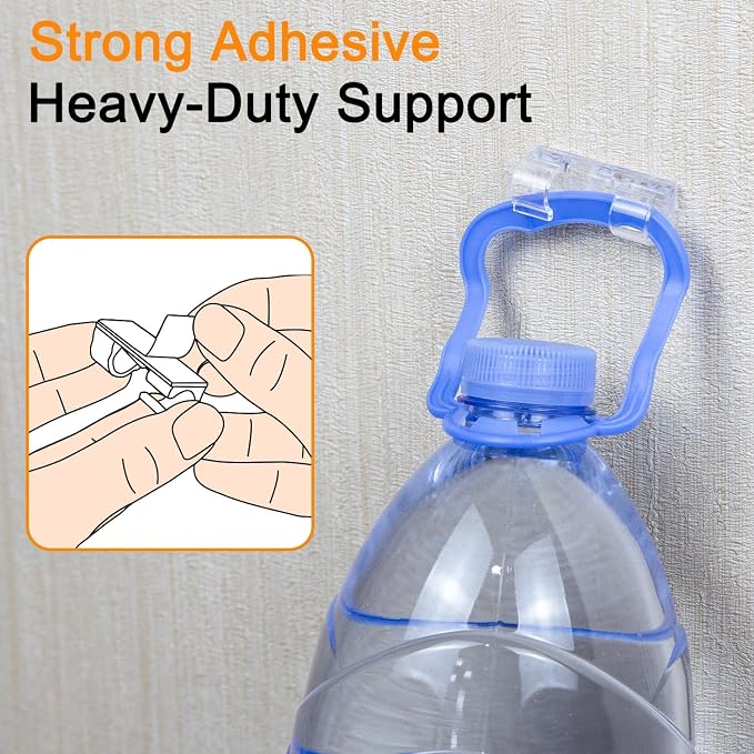 40 PCS Clear Adhesive Cable Clips, Strong Wire Holders for Cords, Durable Cable Management Clips & Cord Clips for Home Office Car Desk Wall TV PC Ethernet Cable