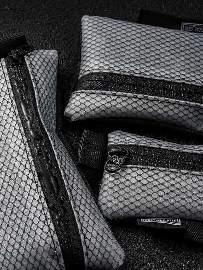 TACTICAL_GEEK Storage A5 EDC Storage Pouch Set, Multi-Purpose Molle EDC Gadget Pouch, Multi-Functional Utility Small Tool Pocket,Luggage Organiser Divider Small Pouch Organizer for Daily Carry(Black)