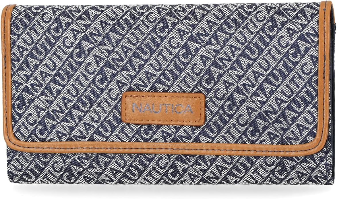 Nautica womens The Perfect Carry All Money Manager Wallet Organizer with RFID Blocking Wallet | The Perfect Carry All
