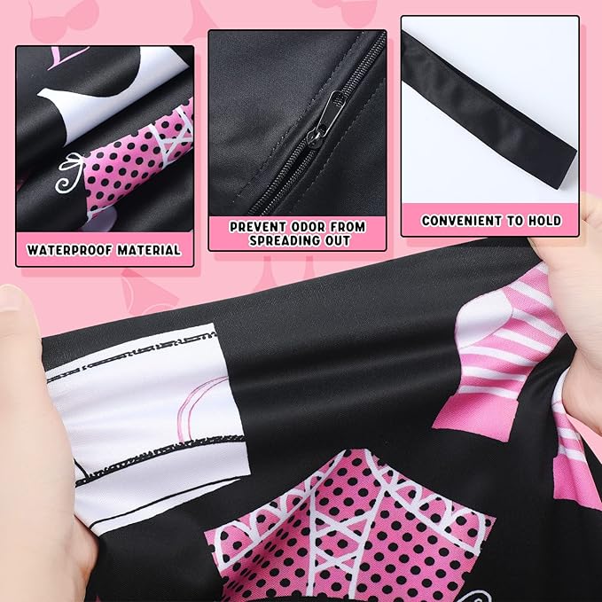 Shappy 2 Pack Large Travel Laundry Bags, Large Wet Dry Waterproof Dirty Clothes Bag for Suitcase, Swimsuit Beach Gym College Dorm Wet Bag(Dress Style)