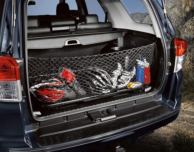 Rear Trunk Organizer Cargo Net for Toyota 4Runner 2003-2023 - Envelope Style Cargo Net for SUV-Premium Mesh Elastic Car Trunk Organizer Vehicle Carrier Storage–Compatible with 4Runner