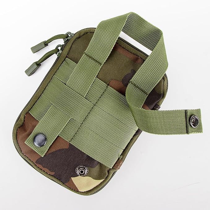 IronSeals Tactical Molle EDC Pouch Utility Tool Pouch Compact Pocket Organizer Pouch with US Flag Patch