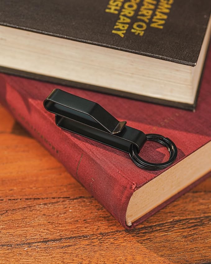 KeyUnity KS08 Practical Stealth Key Ring Holder for Police & Firefighter Duty Belt, Double Side Quick Release Key Holder