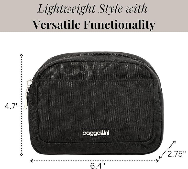 Baggallini Women's Pocket Cosmetic - Lightweight Bag - Travel Essentials Makeup Organizer