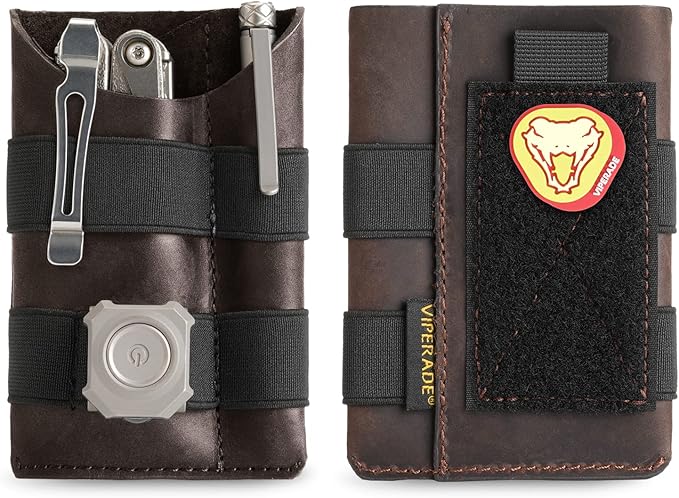 VIPERADE PL5 EDC Organizer Pouch, Slim EDC Pouch with DIY Patch Area for Daily Carry