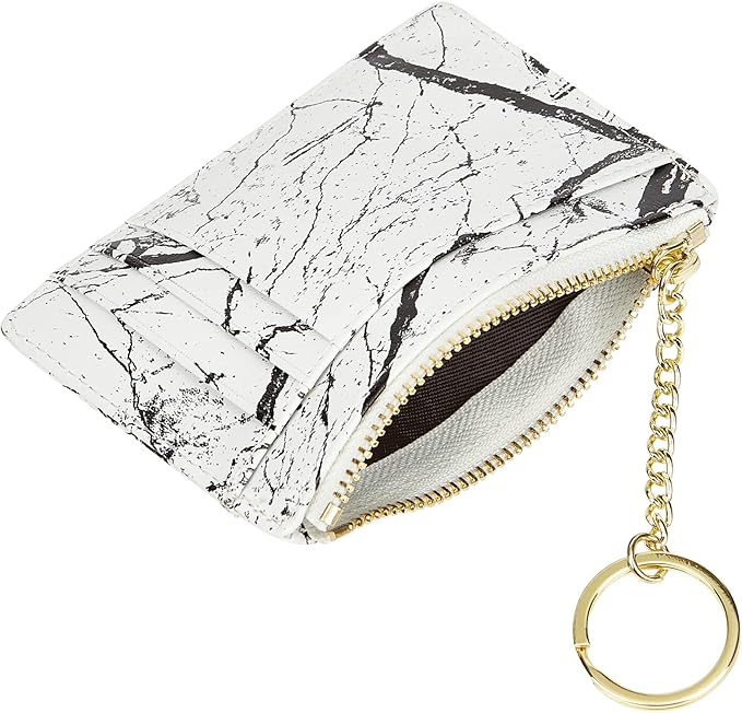 Women's 8 Cards Slim Minimalist Card Holder Coin Changes Purse Keychain Front Pocket Wallet | 8 Cards, Slim, Minimalist, Coin Changes, Purse, Keychain